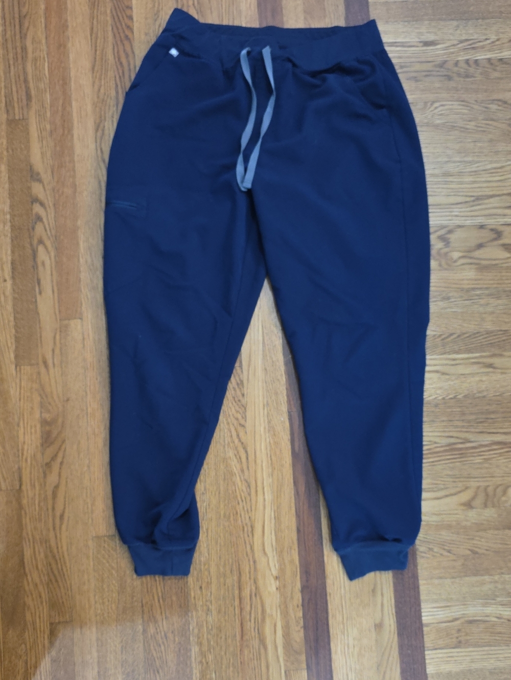 Figs Navy Women's Jogger Sweatpants with Gray Drawstring
